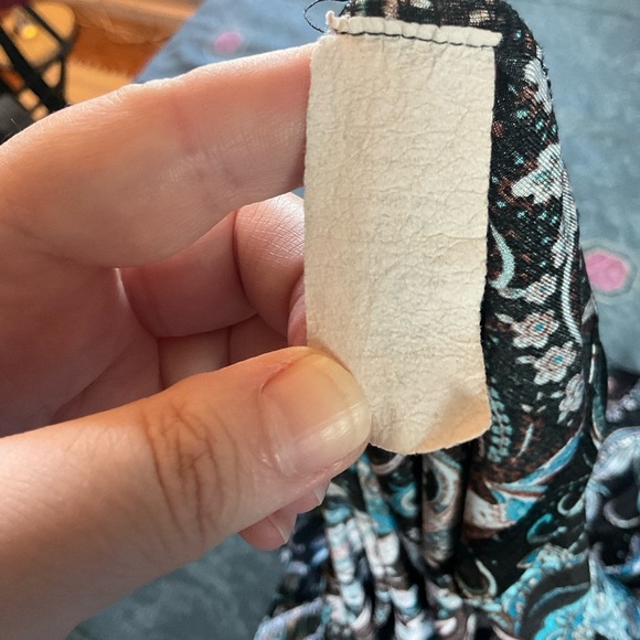 Susan Lawrence Black Paisley Blouse Top Short Sleeve Plus Size 3X - Picture 7 of 7